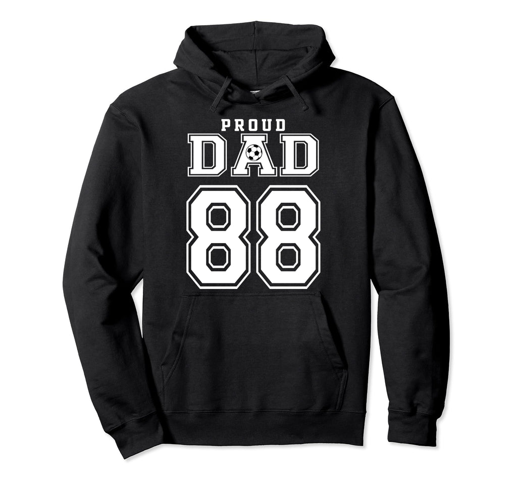 Number 88 Custom Proud Soccer Futbol Hoodie - Custom Art Print Men Women - T-Shirt, Sweatshirt, Hoodie