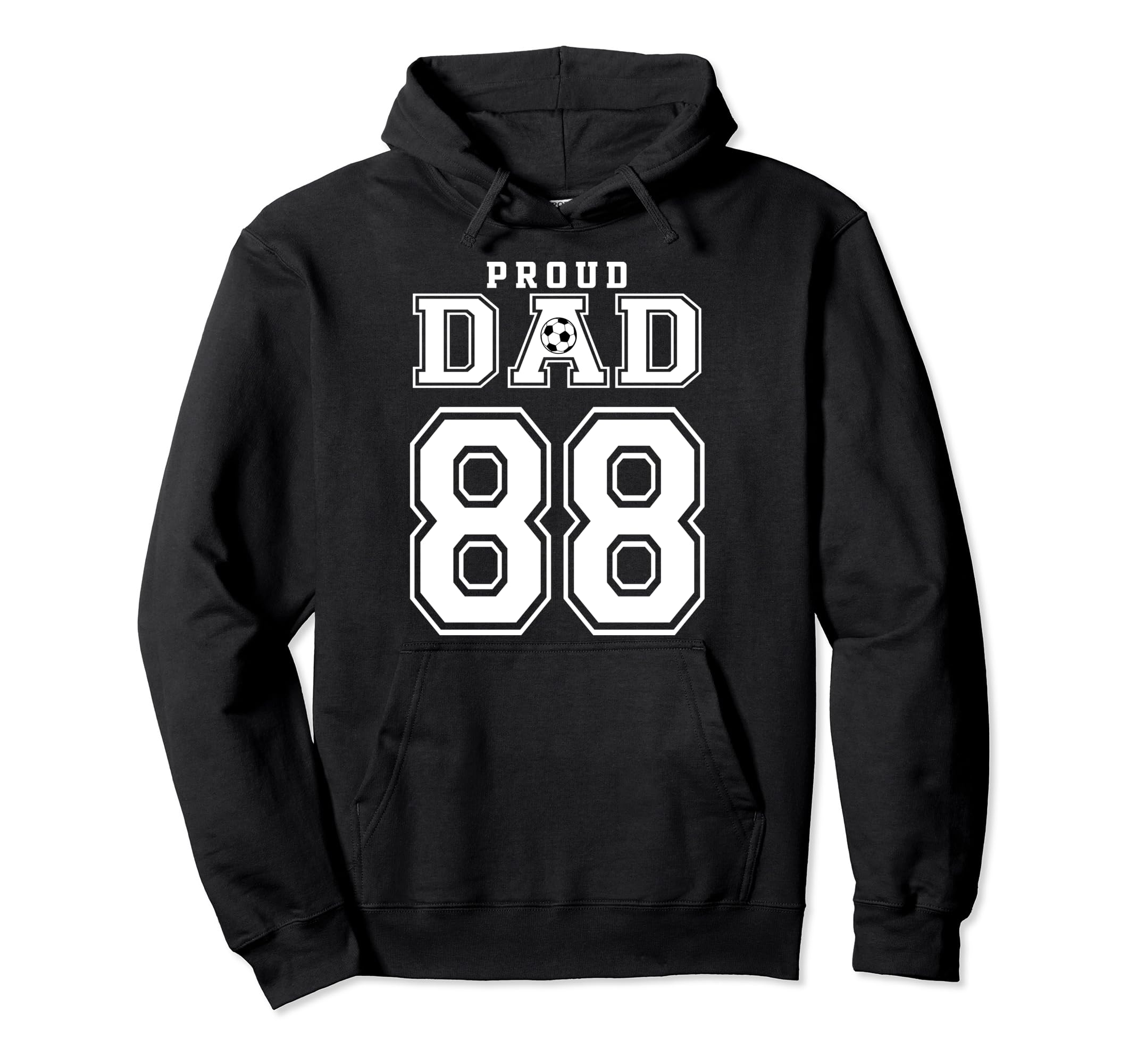 Number 88 Custom Proud Soccer Futbol Hoodie - Custom Art Print Men Women - T-Shirt, Sweatshirt, Hoodie