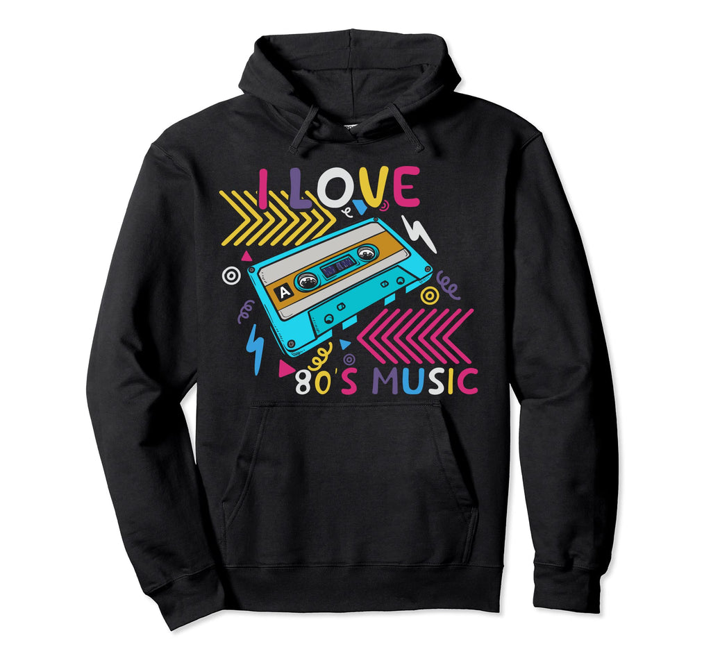 80S Music Lover Cassette Tape Era Born Hoodie - Minimalist Print Men Women - T-Shirt, Sweatshirt, Hoodie