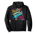 80S Music Lover Cassette Tape Era Born Hoodie - Minimalist Print Men Women - T-Shirt, Sweatshirt, Hoodie