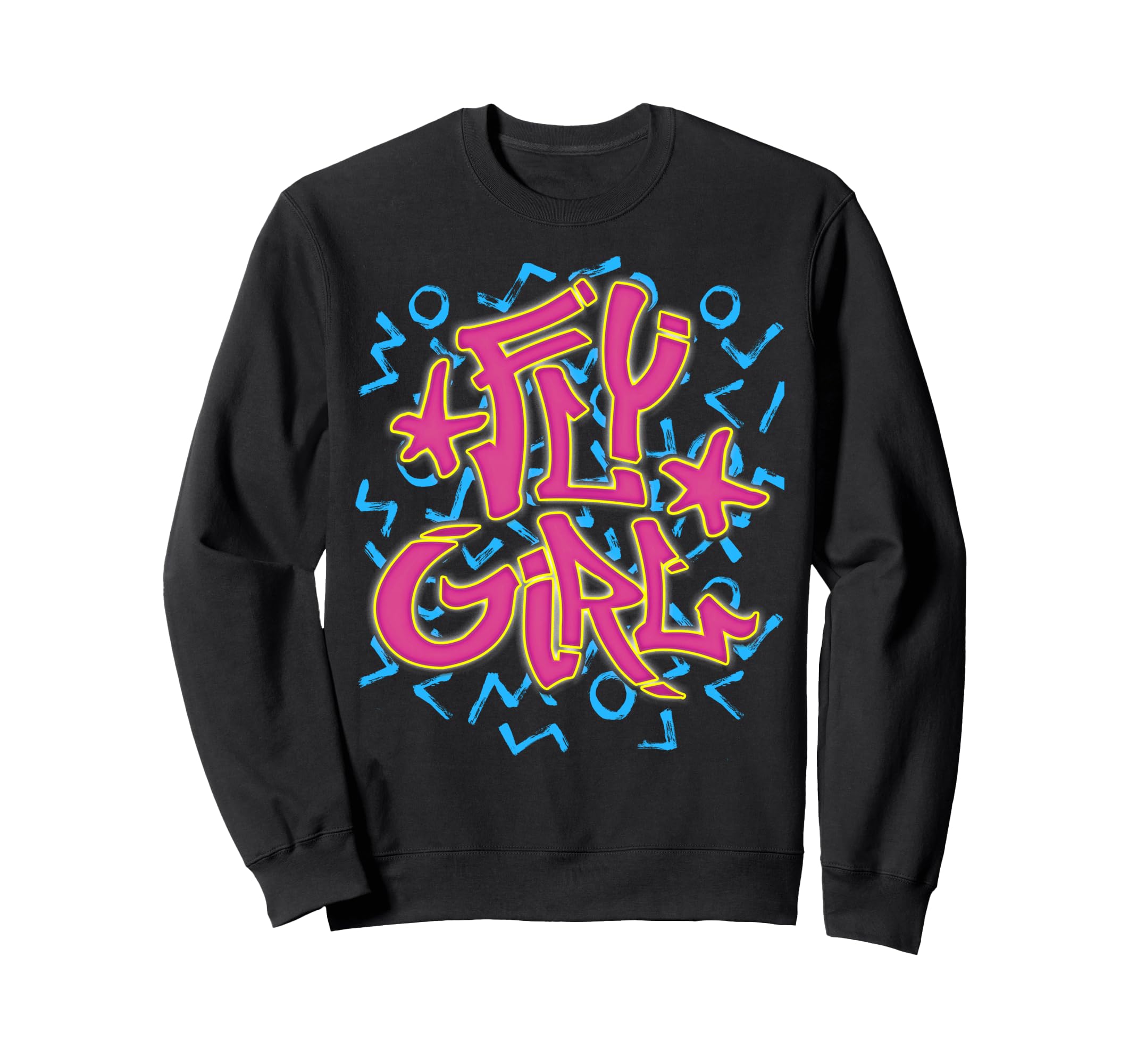 Fly 80S 90S Old School B Hip Sweatshirt - Casual Everyday Wear Men Women - T-Shirt, Sweatshirt, Hoodie