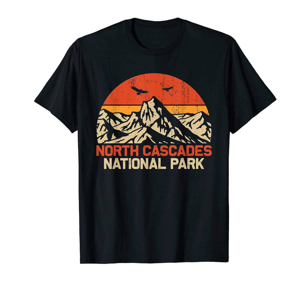 Travel Lover Mountain North Cascades T-Shirt - Minimalist Print Unisex - T-Shirt, Sweatshirt, Hoodie