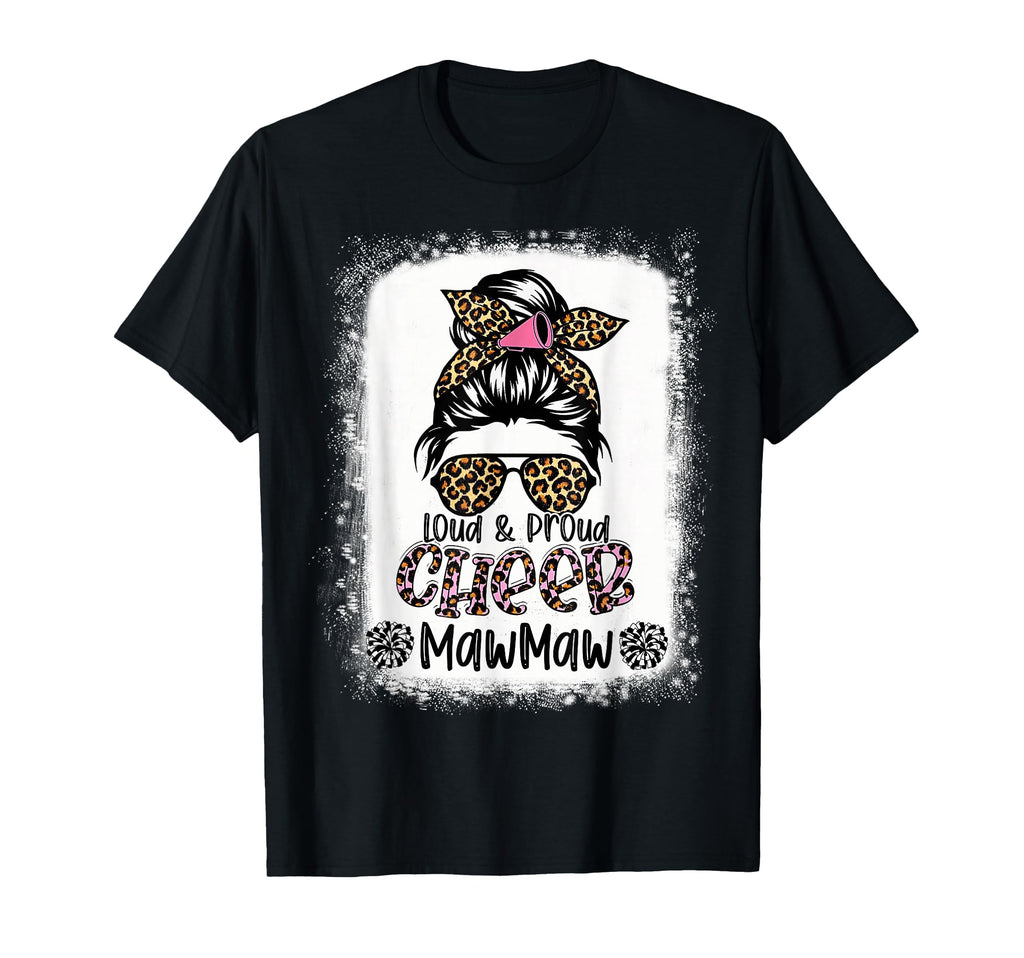 Loud And Proud Cheer Mawmaw Leopard T-Shirt - Unique Graphic for Adults - T-Shirt, Sweatshirt, Hoodie