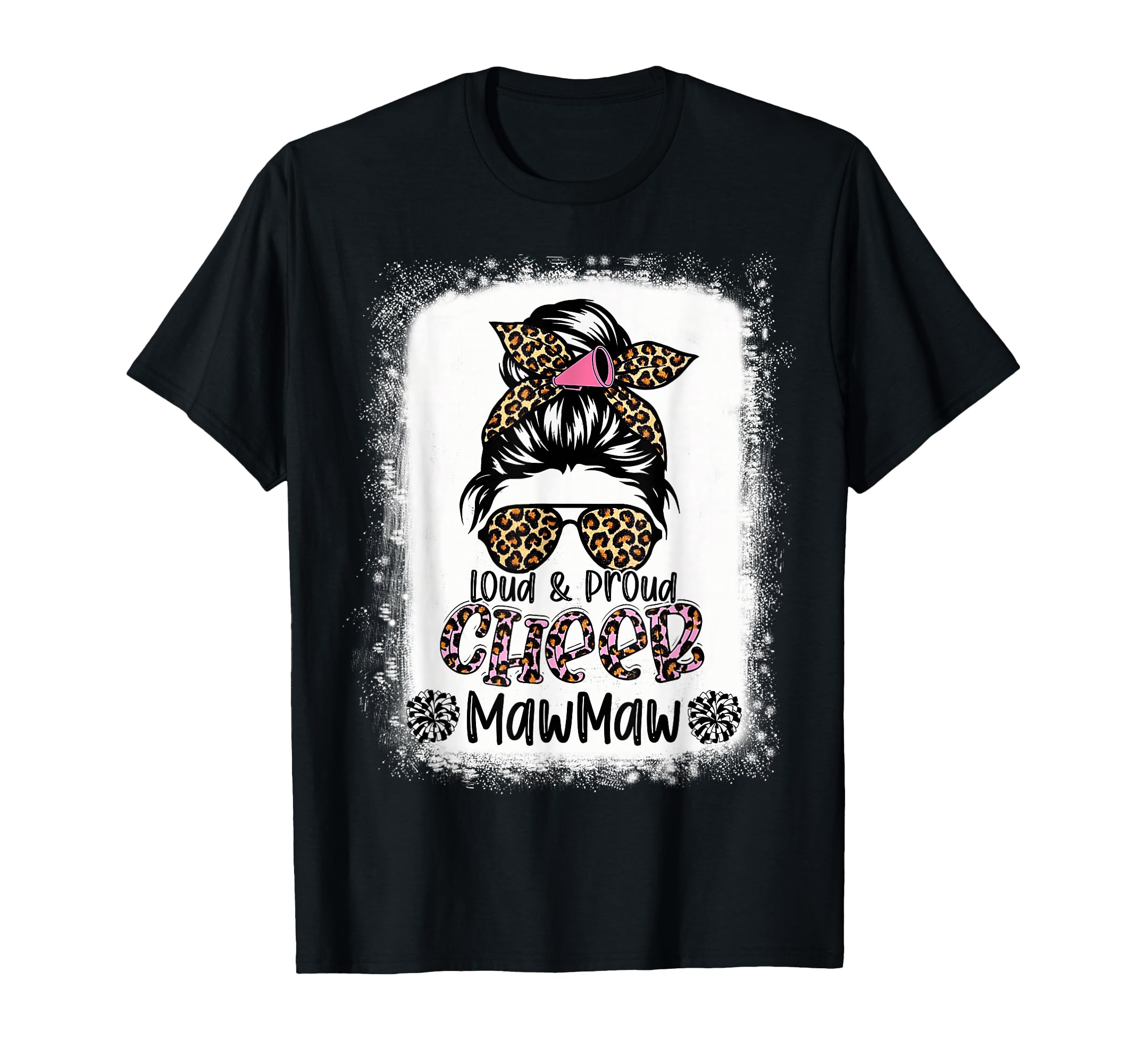 Loud And Proud Cheer Mawmaw Leopard T-Shirt - Unique Graphic for Adults - T-Shirt, Sweatshirt, Hoodie