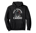 Puck Stopping Is My Cardio Ice Hoodie - Fun Novelty Design for Adults - T-Shirt, Sweatshirt, Hoodie