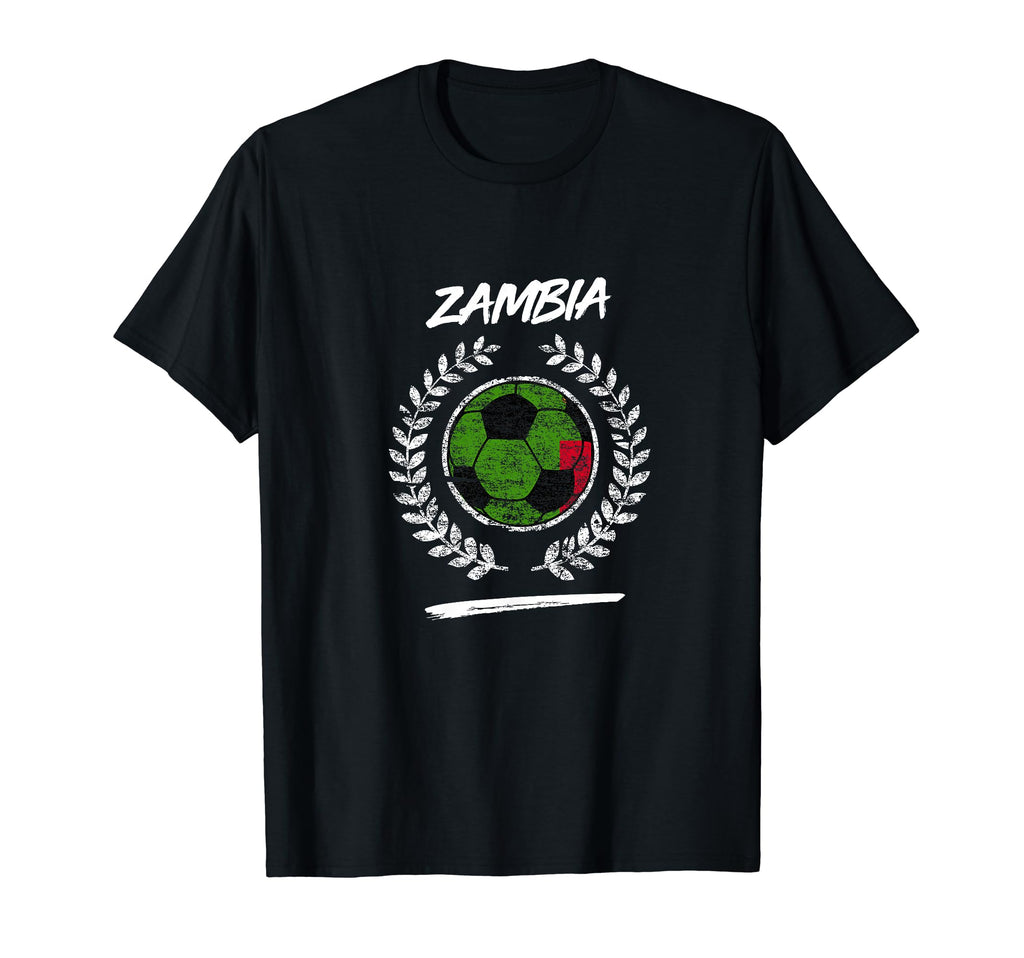 Zambia Flag Zambian Soccer Team T-Shirt - Trendy Graphic for Adults - T-Shirt, Sweatshirt, Hoodie