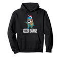 Soccer Saurus Family Light Rex Pajama Pj Hoodie - Unique Graphic Men Women - T-Shirt, Sweatshirt, Hoodie