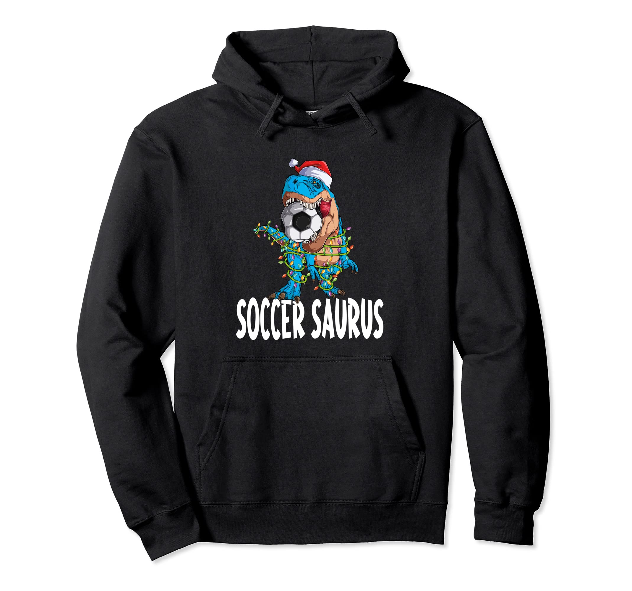 Soccer Saurus Family Light Rex Pajama Pj Hoodie - Unique Graphic Men Women - T-Shirt, Sweatshirt, Hoodie