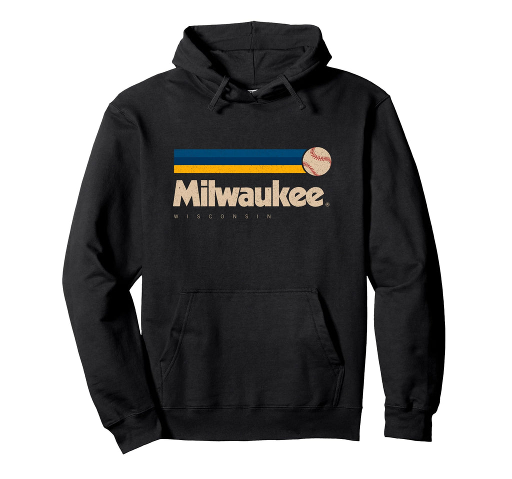 Milwaukee Baseball Softball Wisconsin Hoodie - Graphic Print Men Women - T-Shirt, Sweatshirt, Hoodie