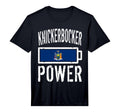 New York Flag Knickerbocker Power Battery T-Shirt - Novelty Apparel Unisex - T-Shirt, Sweatshirt, Hoodie