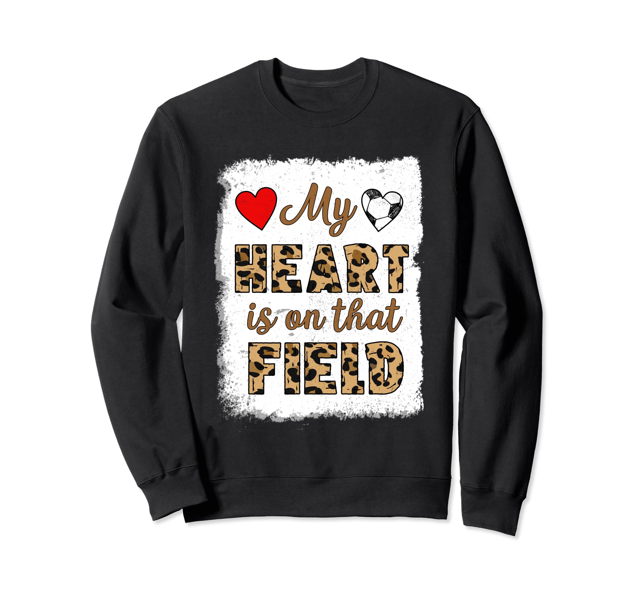 Soccer Player Mom Soccer Leopard Sweatshirt - Minimalist Print Unisex - T-Shirt, Sweatshirt, Hoodie