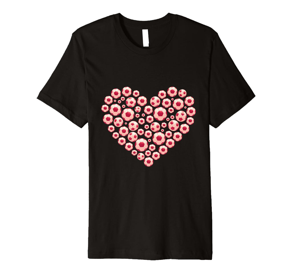 Soccer Happy Valentines Day Heart Love T-Shirt - Trendy Graphic Unisex - T-Shirt, Sweatshirt, Hoodie