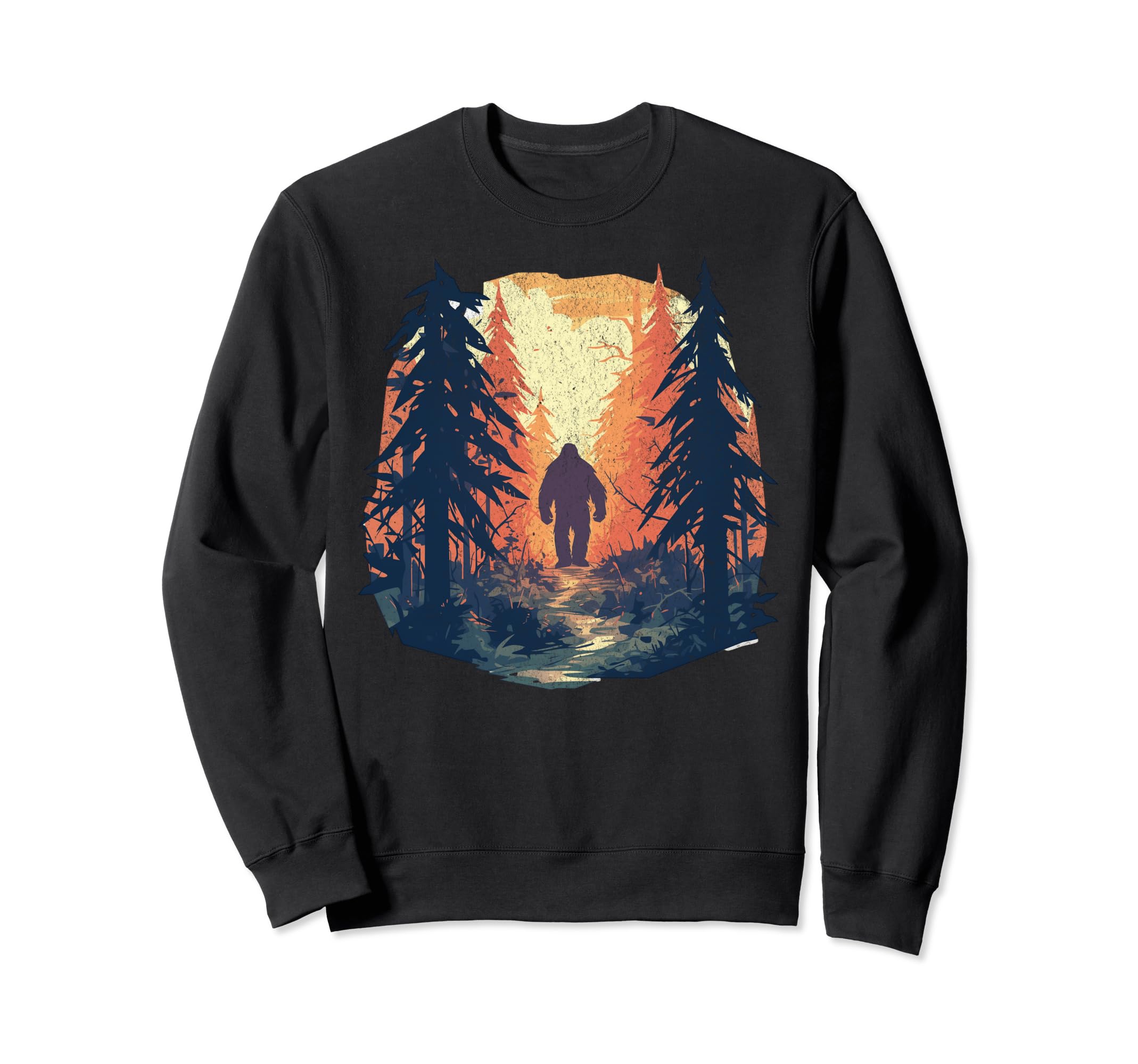 Bigfoot Sasquatch Forest Sweatshirt - Casual Everyday Wear for Adults - T-Shirt, Sweatshirt, Hoodie
