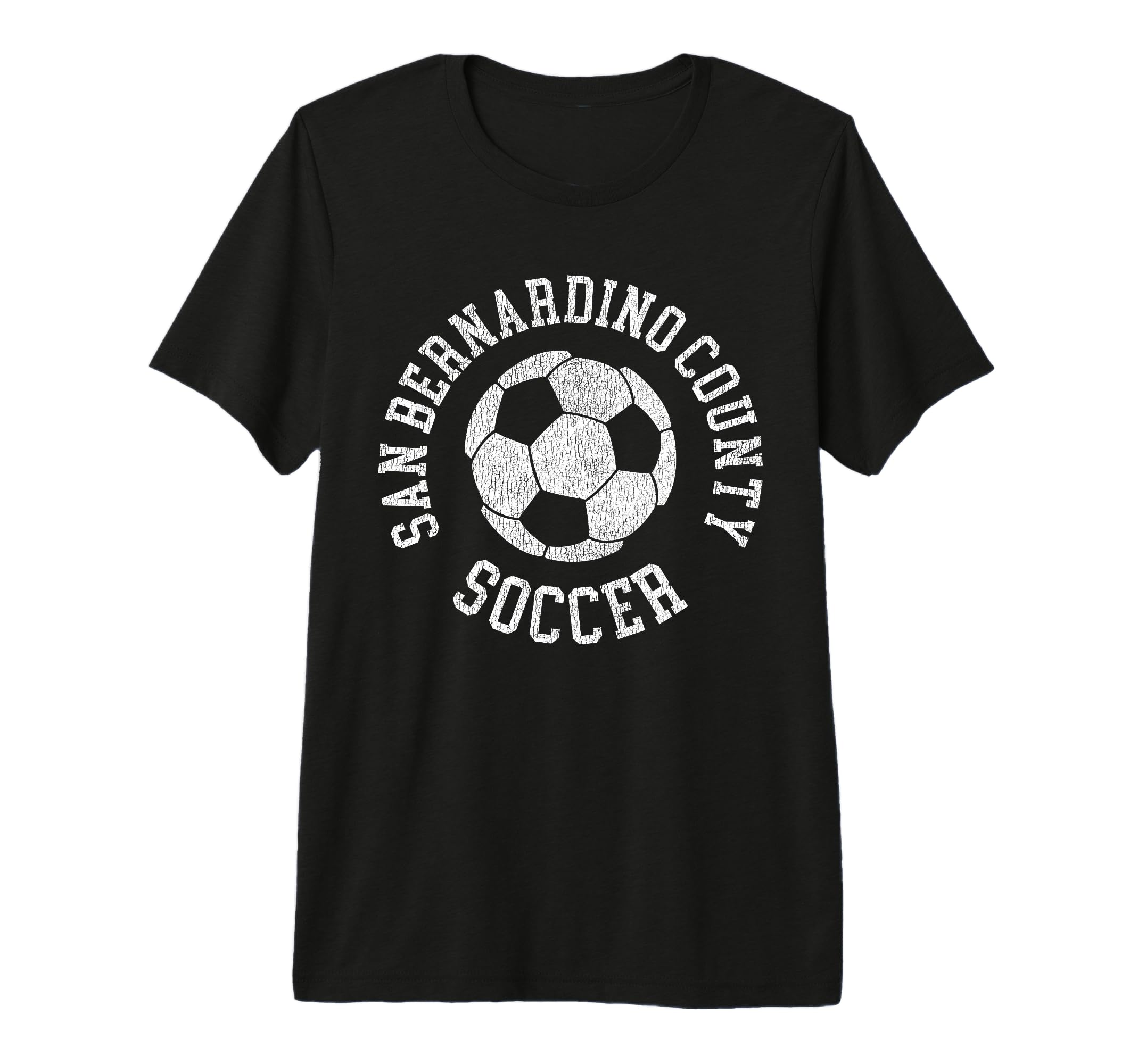 San Bernardino County Soccer Distressed T-Shirt - Minimalist Print Unisex - T-Shirt, Sweatshirt, Hoodie