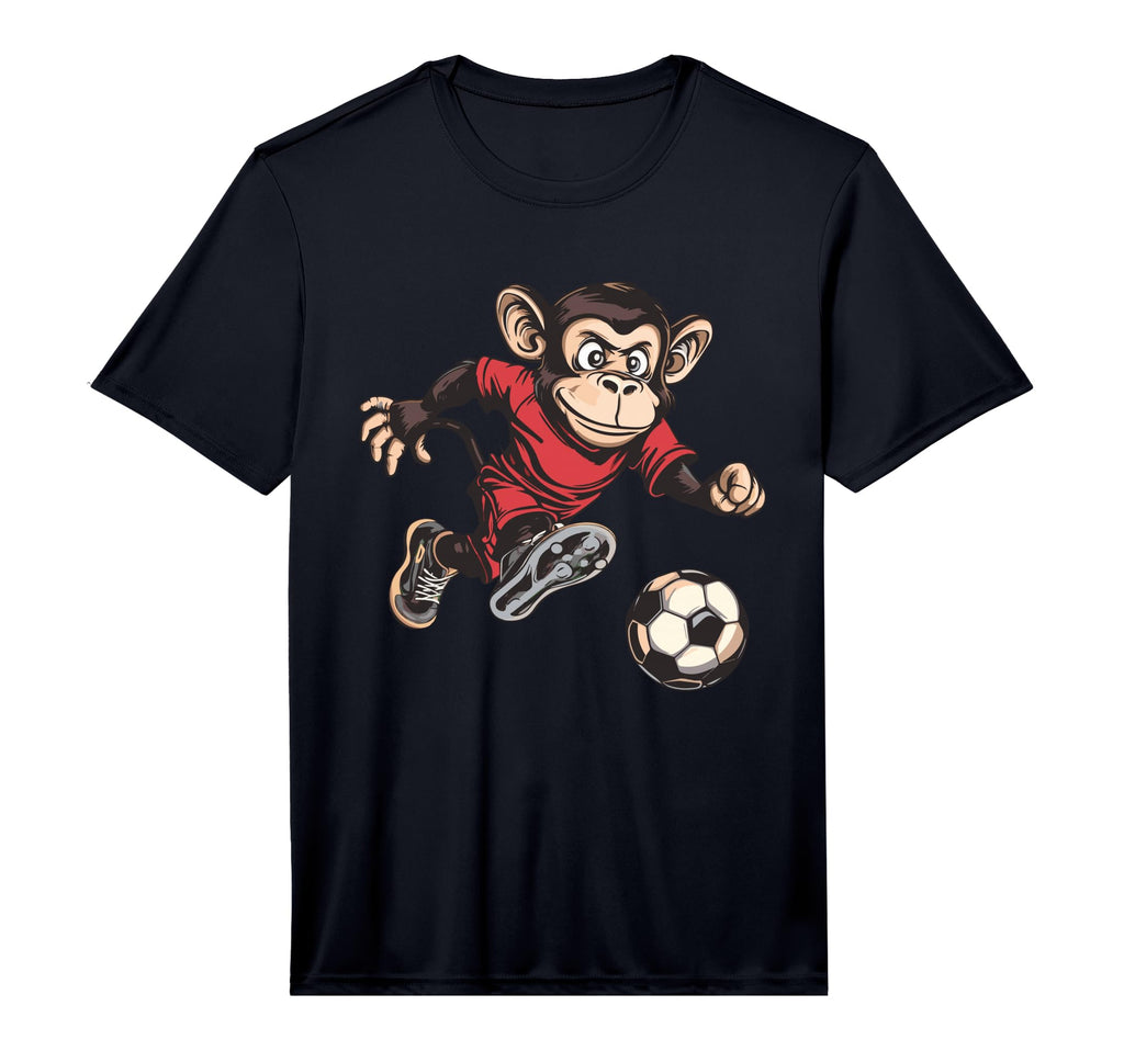 Monkey Playing Soccer Hobby Ball T-Shirt - Custom Art Print Men Women - T-Shirt, Sweatshirt, Hoodie