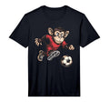 Monkey Playing Soccer Hobby Ball T-Shirt - Custom Art Print Men Women - T-Shirt, Sweatshirt, Hoodie