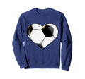 Soccer Ball Heart Love Goalie Sweatshirt - Fun Novelty Design Men Women - T-Shirt, Sweatshirt, Hoodie