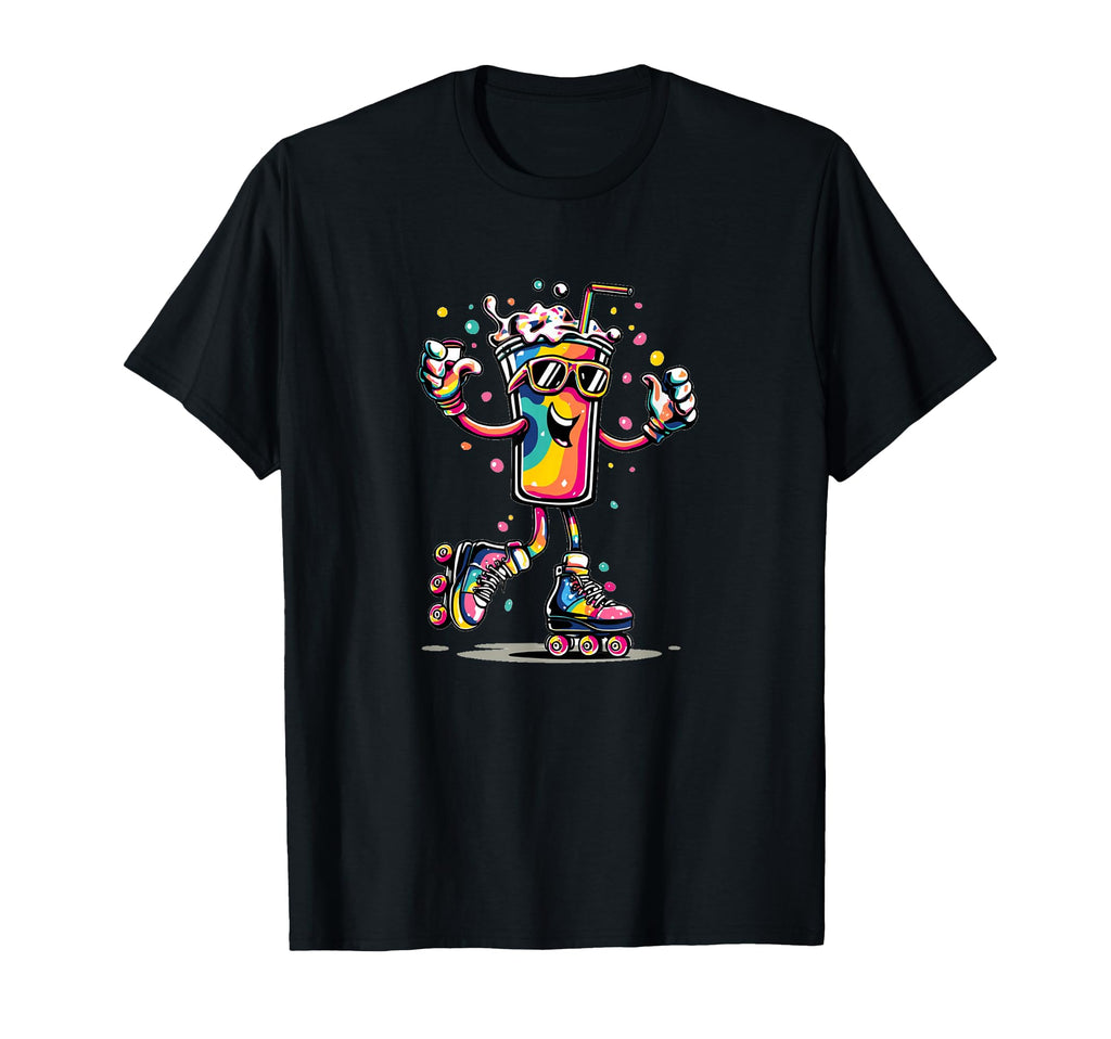Nice Disco Costume Roller Skates T-Shirt - Custom Art Print for Adults - T-Shirt, Sweatshirt, Hoodie