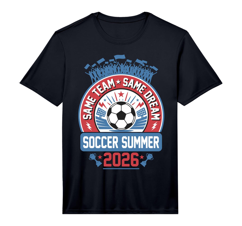 Soccer Summer 2026 Performance T-Shirt - Minimalist Print Unisex - T-Shirt, Sweatshirt, Hoodie