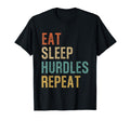 Eat Sleep Hurdles Repeat Athletes T-Shirt - Graphic Print for Adults - T-Shirt, Sweatshirt, Hoodie