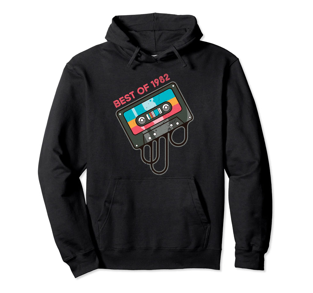 40Th Birthday Best 1982 Music Tees Hoodie - Graphic Print for Adults - T-Shirt, Sweatshirt, Hoodie