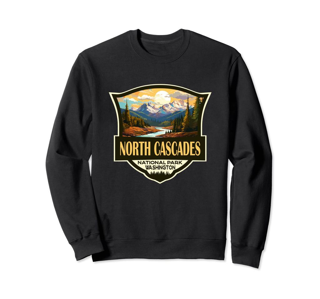North Cascades National Park Sweatshirt - Trendy Graphic Men Women - T-Shirt, Sweatshirt, Hoodie