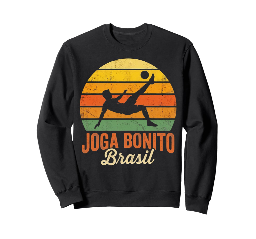 Brazil Joga Bonito Sunset Bicycle Sweatshirt - Graphic Print Men Women - T-Shirt, Sweatshirt, Hoodie