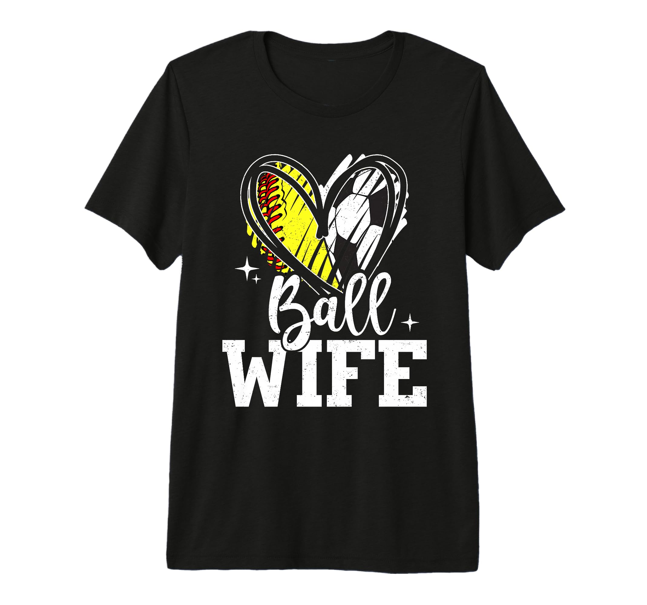 Ball Wife Softball Soccer Ball Wife T-Shirt - Novelty Apparel for Adults - T-Shirt, Sweatshirt, Hoodie