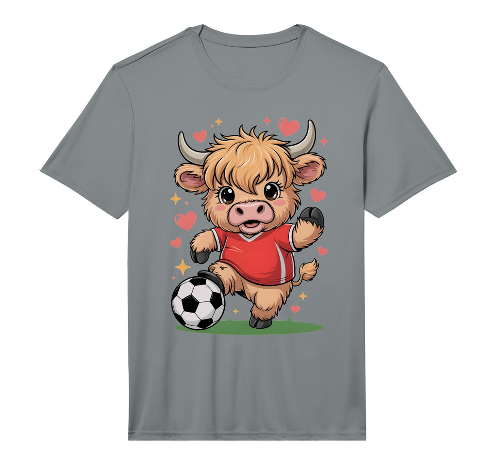 Kawaii Soccer Cow Just Who Loves T-Shirt - Casual Everyday Wear Unisex - T-Shirt, Sweatshirt, Hoodie