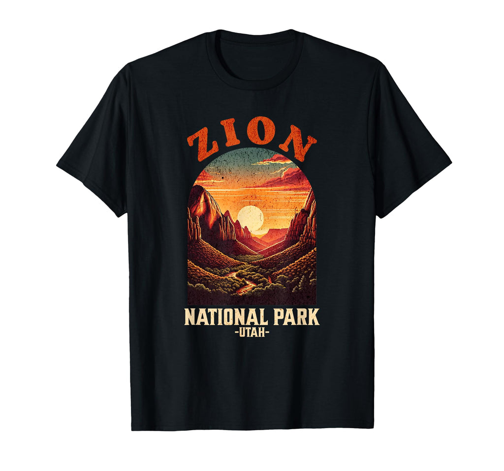 Zion National Park Utah Usa 1919 T-Shirt - Fun Novelty Design Unisex - T-Shirt, Sweatshirt, Hoodie