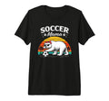 Soccer Mama Bear Mothers Day Tri Blend T-Shirt - Trendy Graphic Unisex - T-Shirt, Sweatshirt, Hoodie