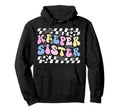 Groovy Soccer Keeper Sister Soccer Goalie Hoodie - Minimalist Print Unisex - T-Shirt, Sweatshirt, Hoodie