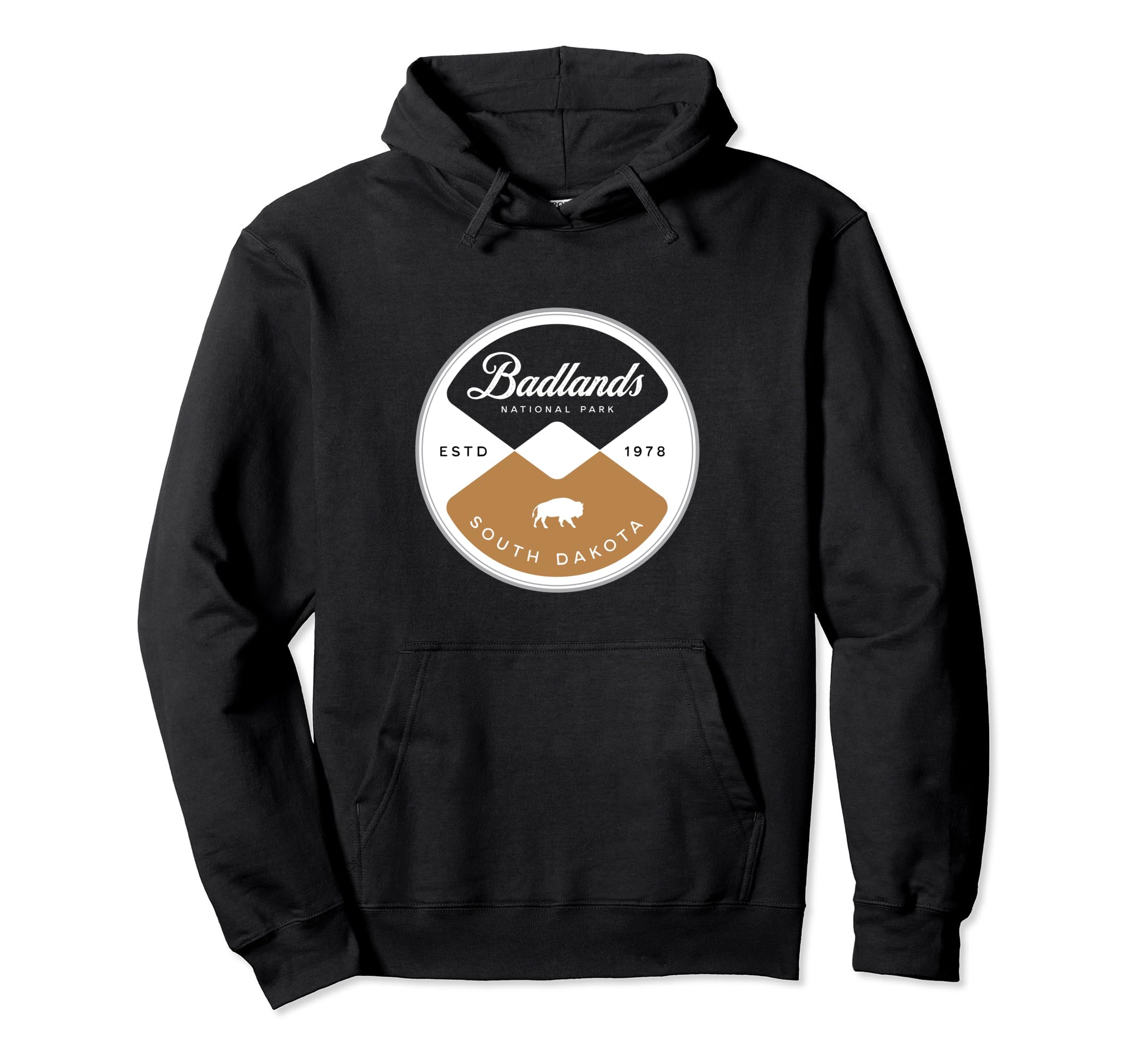Badlands National Park South Dakota Circle Hoodie - Custom Art Print Unisex - T-Shirt, Sweatshirt, Hoodie