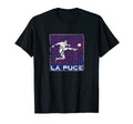 La Puce Flea White Blue Red Futbol T-Shirt - Fun Novelty Design Unisex - T-Shirt, Sweatshirt, Hoodie