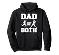 Dad Both Funny Soccer Baseball Dad Hoodie - Casual Everyday Wear for Adults - T-Shirt, Sweatshirt, Hoodie