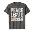 Funny Peace Love Soccer Goal Like Club T-Shirt - Graphic Print Unisex - T-Shirt, Sweatshirt, Hoodie
