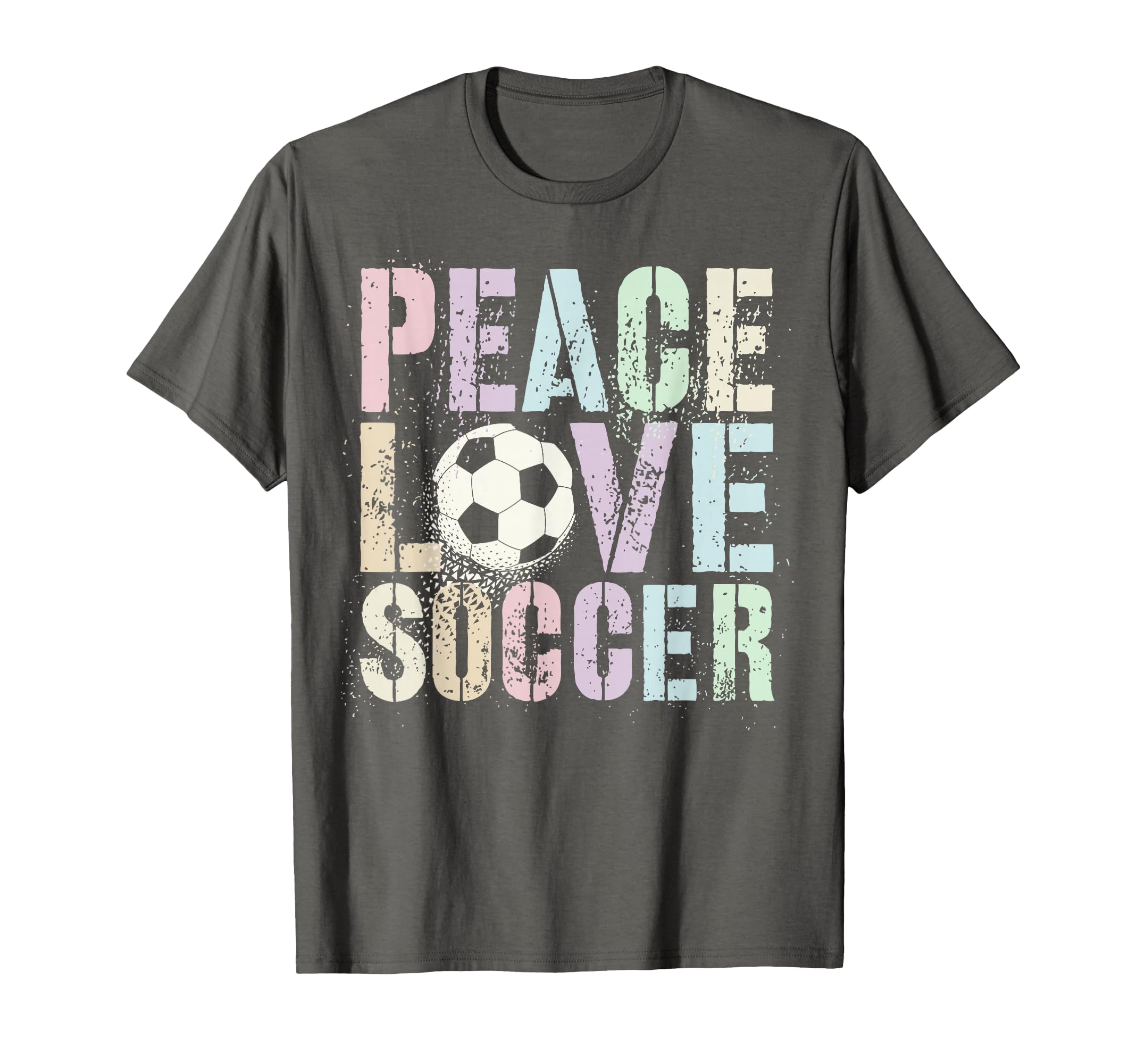 Funny Peace Love Soccer Goal Like Club T-Shirt - Graphic Print Unisex - T-Shirt, Sweatshirt, Hoodie