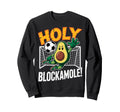Holy Blockamole Avocado Soccer Sweatshirt - Minimalist Print Men Women - T-Shirt, Sweatshirt, Hoodie