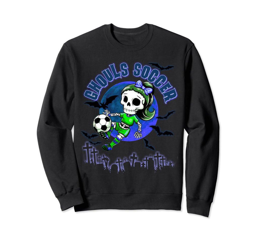 Ghouls Soccer Halloween Trick Or Sweatshirt - Streetwear Style for Adults - T-Shirt, Sweatshirt, Hoodie