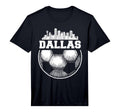 Soccer Ball Dallas City Sky Line Sports T-Shirt - Graphic Print for Adults - T-Shirt, Sweatshirt, Hoodie
