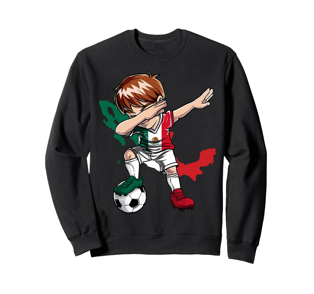 Dabbing Soccer Mexico Jersey Mexican Sweatshirt - Unique Graphic Unisex - T-Shirt, Sweatshirt, Hoodie