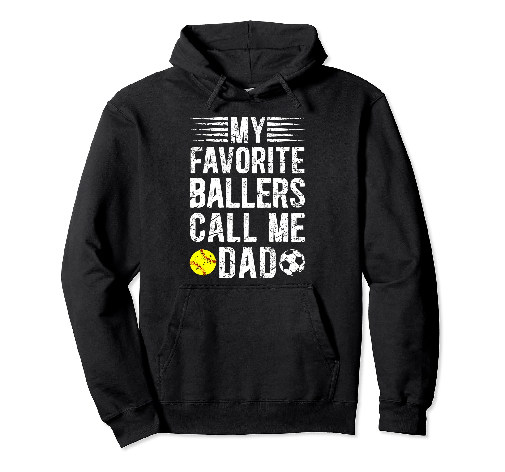 My Favorite Ballers Call Me Dad Hoodie - Casual Everyday Wear for Adults - T-Shirt, Sweatshirt, Hoodie