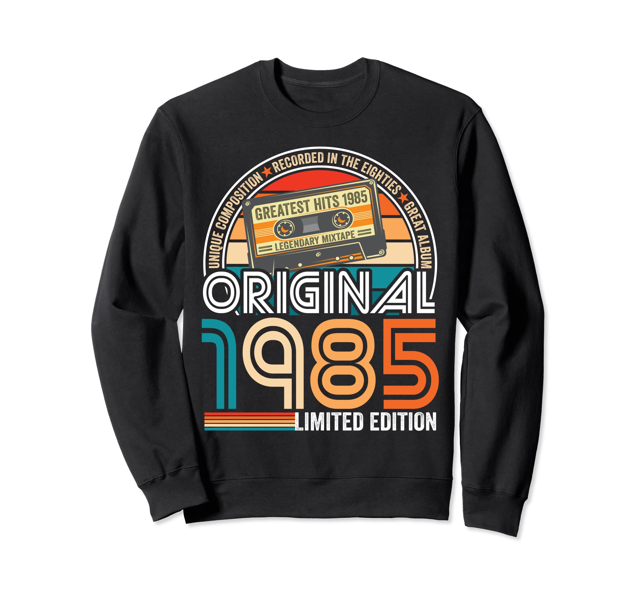 Best 1985 Birthday Gifts Cassette Sweatshirt - Aesthetic Graphic Men Women - T-Shirt, Sweatshirt, Hoodie