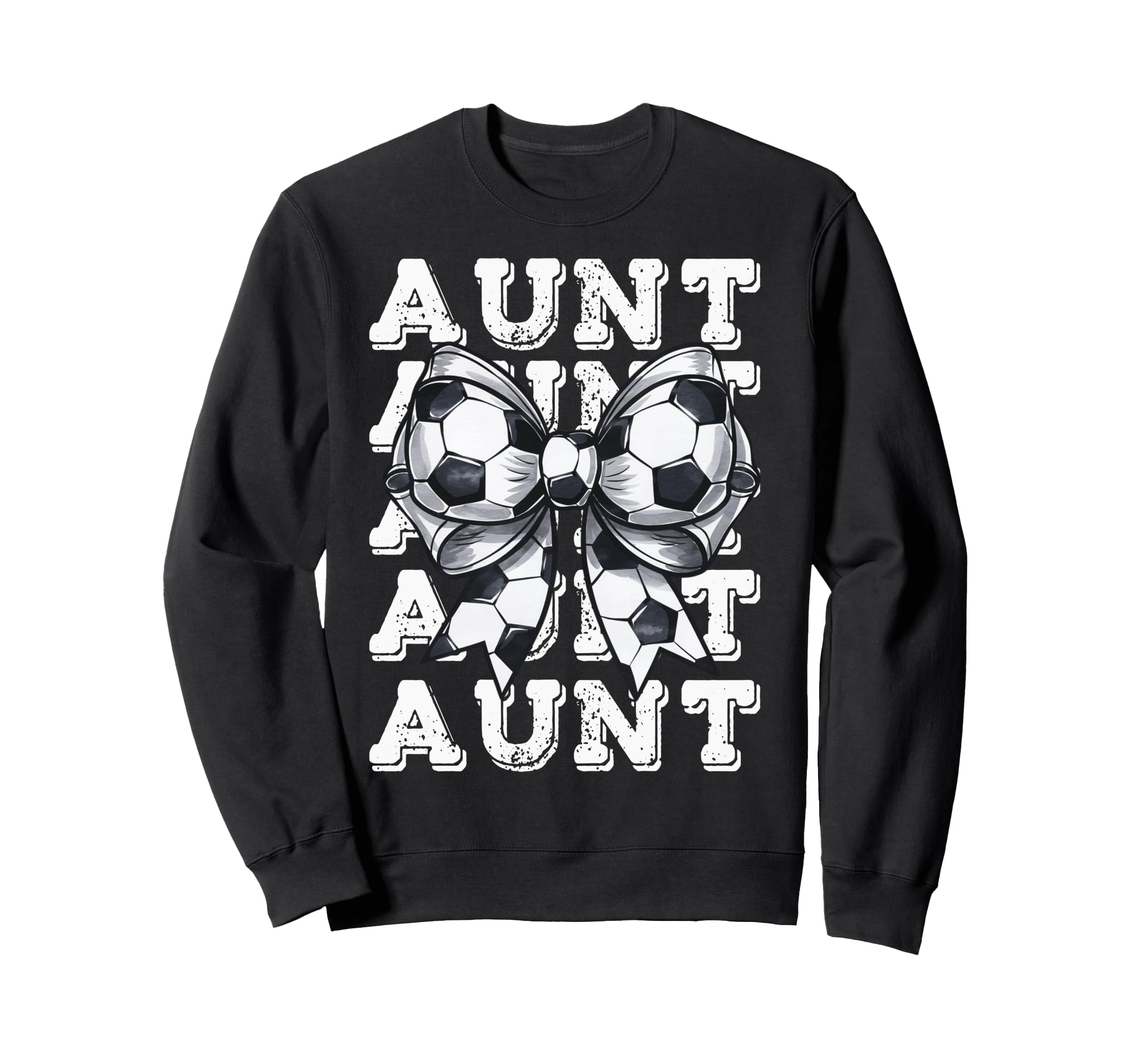 Coquette Soccer Aunt Matching Family Sweatshirt - Graphic Print Men Women - T-Shirt, Sweatshirt, Hoodie