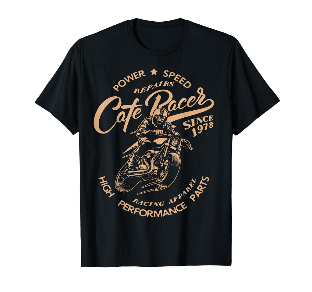Cafe Racer Motorcycle Racing Bikers T-Shirt - Aesthetic Graphic for Adults - T-Shirt, Sweatshirt, Hoodie