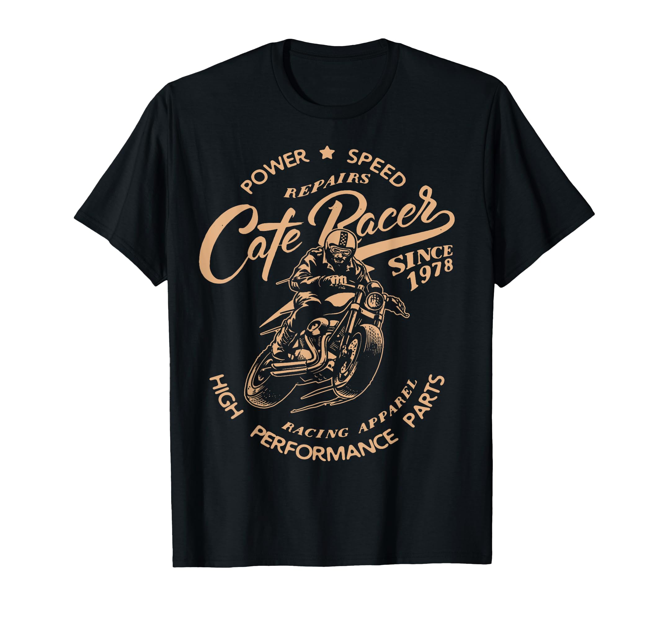 Cafe Racer Motorcycle Racing Bikers T-Shirt - Aesthetic Graphic for Adults - T-Shirt, Sweatshirt, Hoodie
