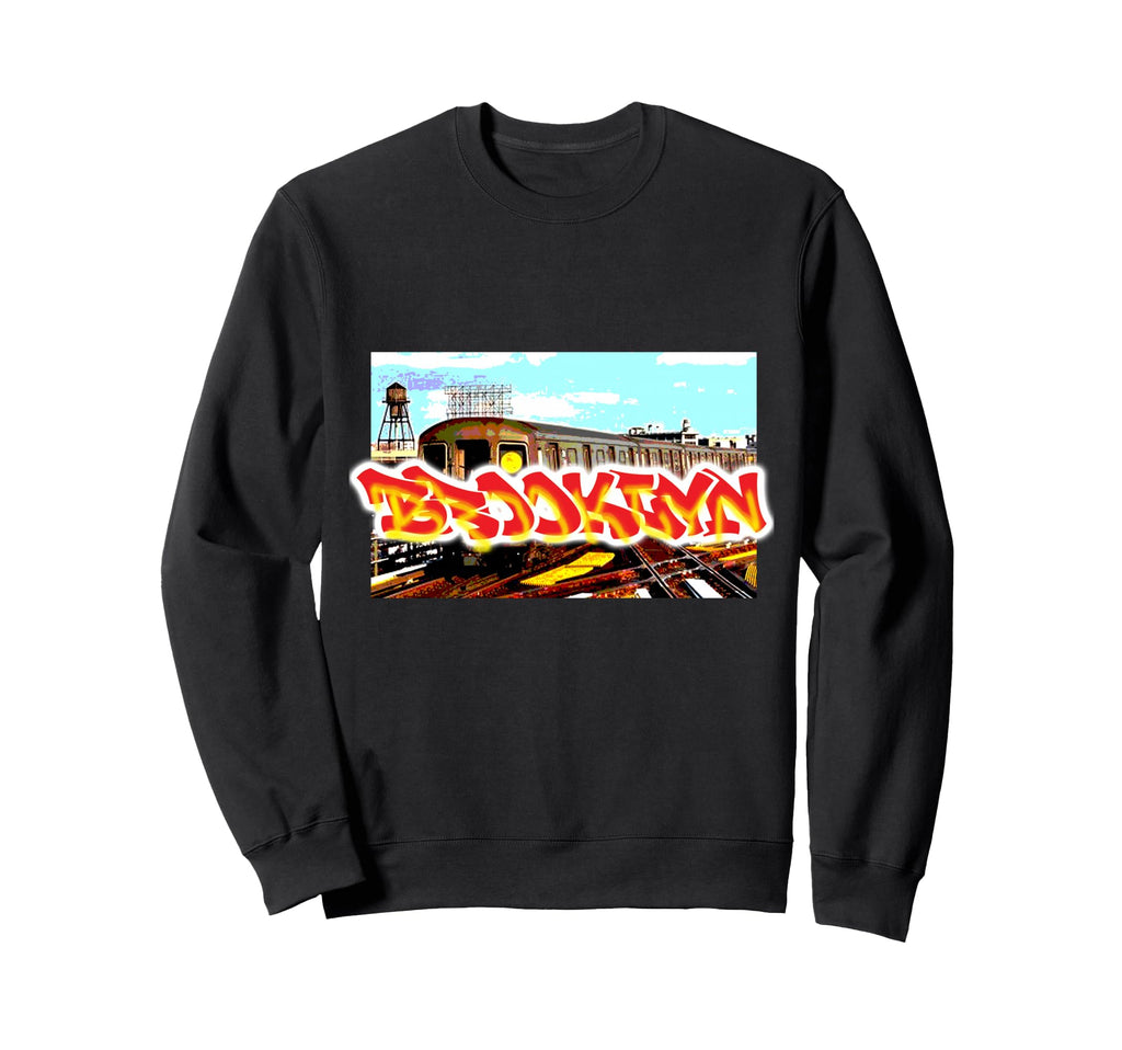 Brooklyn New York Hip Hop Nyc Old Sweatshirt - Graphic Print for Adults - T-Shirt, Sweatshirt, Hoodie