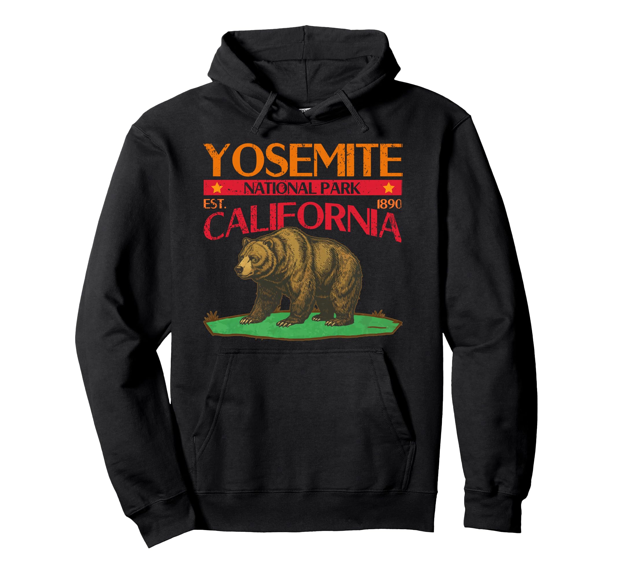 Yosemite National Park Established 1890 Hoodie - Trendy Graphic for Adults - T-Shirt, Sweatshirt, Hoodie