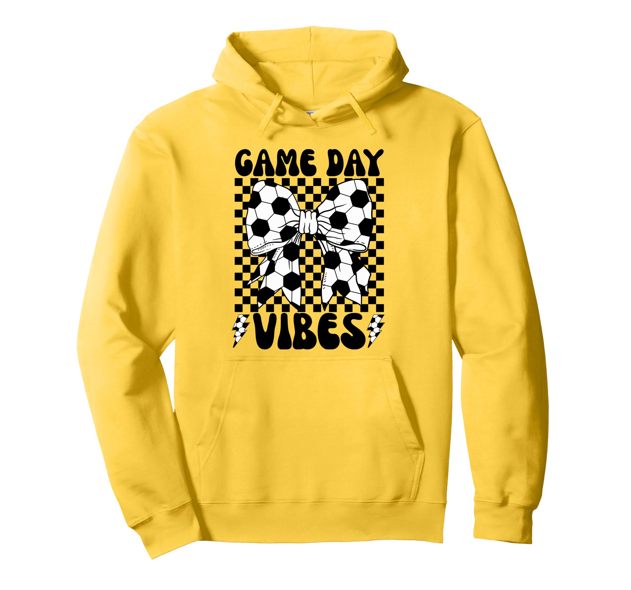 Game Day Vibes Coquette Bow Soccer Mama Hoodie - Aesthetic Graphic Unisex - T-Shirt, Sweatshirt, Hoodie