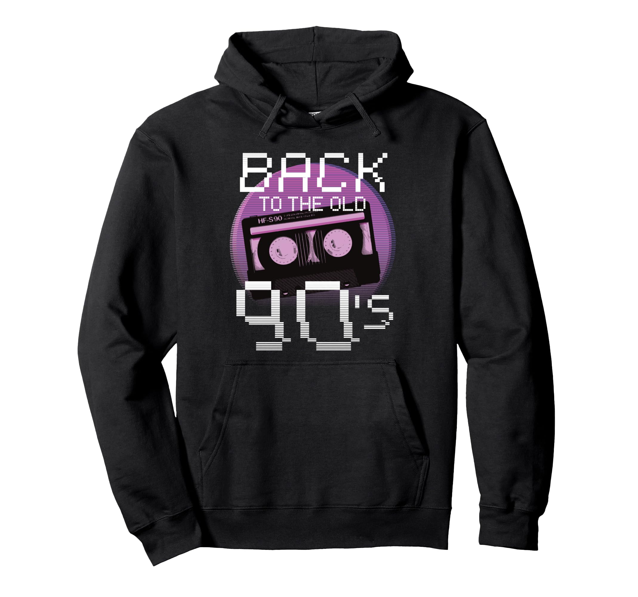 Back To Old 90S Cassette Tape Hoodie - Fun Novelty Design for Adults - T-Shirt, Sweatshirt, Hoodie